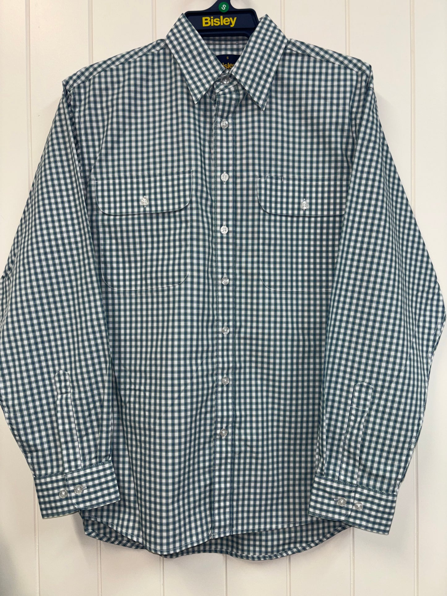 Bisley - Casual Long Sleeve Shirt - Dark Green Check