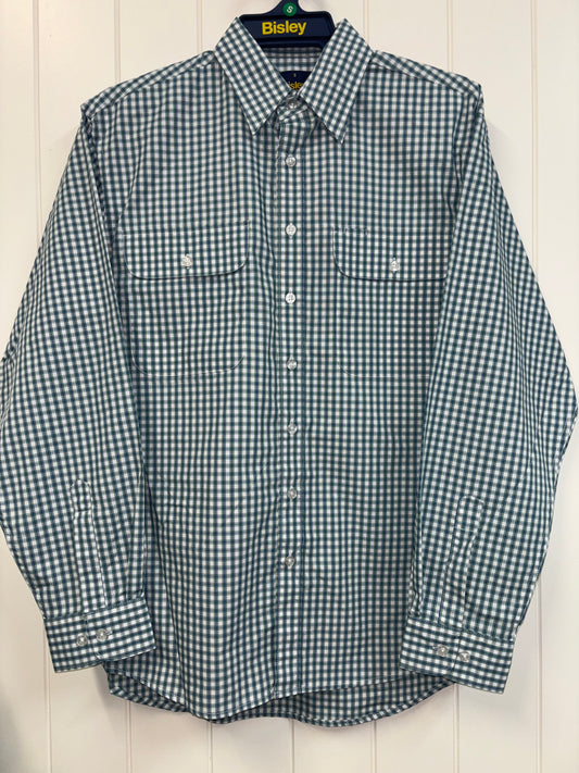 Bisley - Casual Long Sleeve Shirt - Dark Green Check