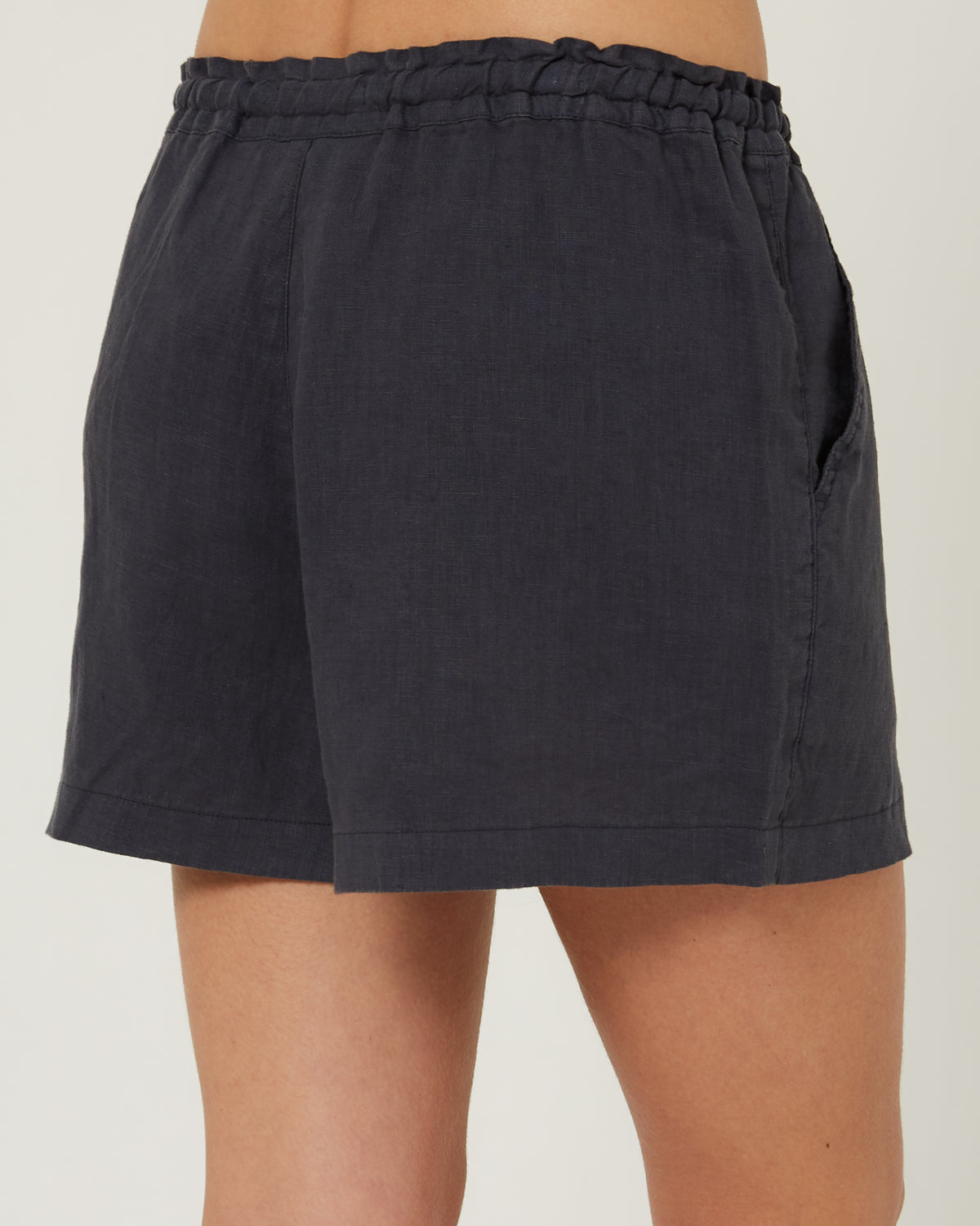 Pilbara - Womens Olivia Linen Short - Charcoal