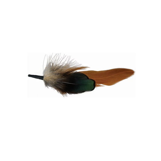 AOM- Genuine Feather Lapel Pin - Nightingale - One Size