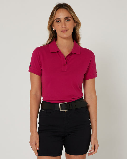 Pilbara - Womens Classic Polo - Fuschia