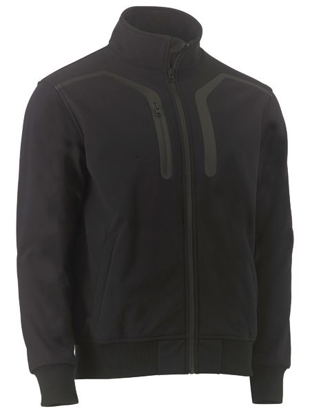 Bisley Premium Soft Shell Bomber Jacket - Black