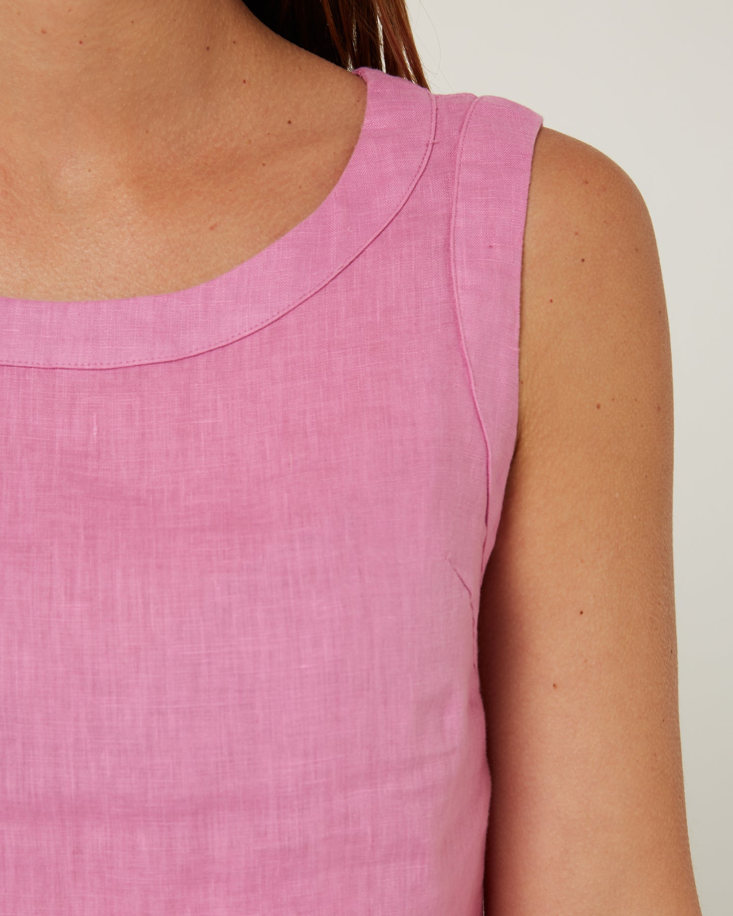 Pilbara - Women's Gabriella Linen Singlet - Crocus