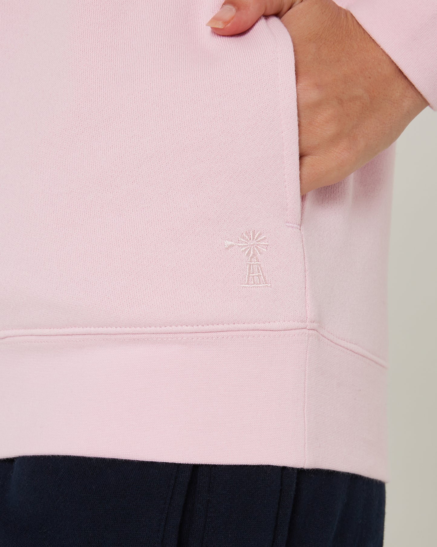 Pilbara - Womens Zipper C/F Fleece Pullover - Pirouette