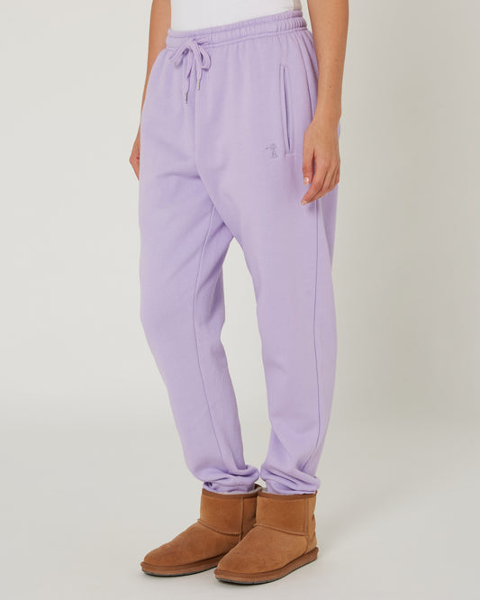 Pilbara - Unisex Modern Fit Fleece Track Pant - Purple Rose