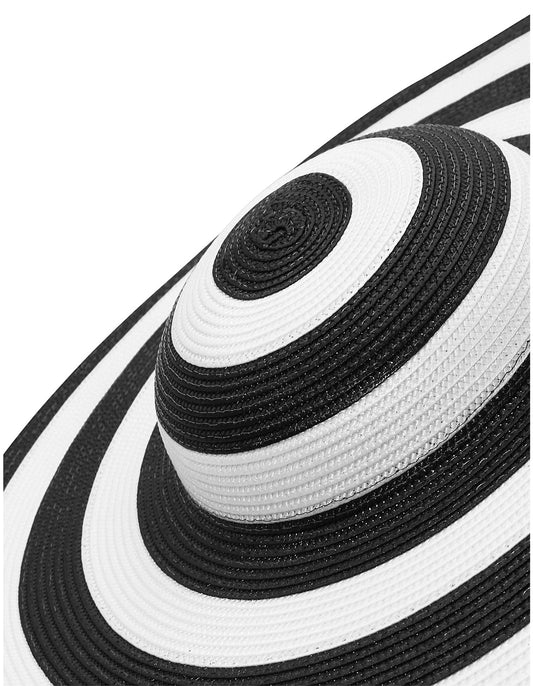 Morgan & Taylor - Atlas Plate Hat Fasciator - Black & White