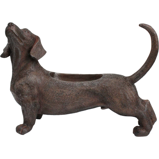 Lavida - Dachshund Planter - Bronze