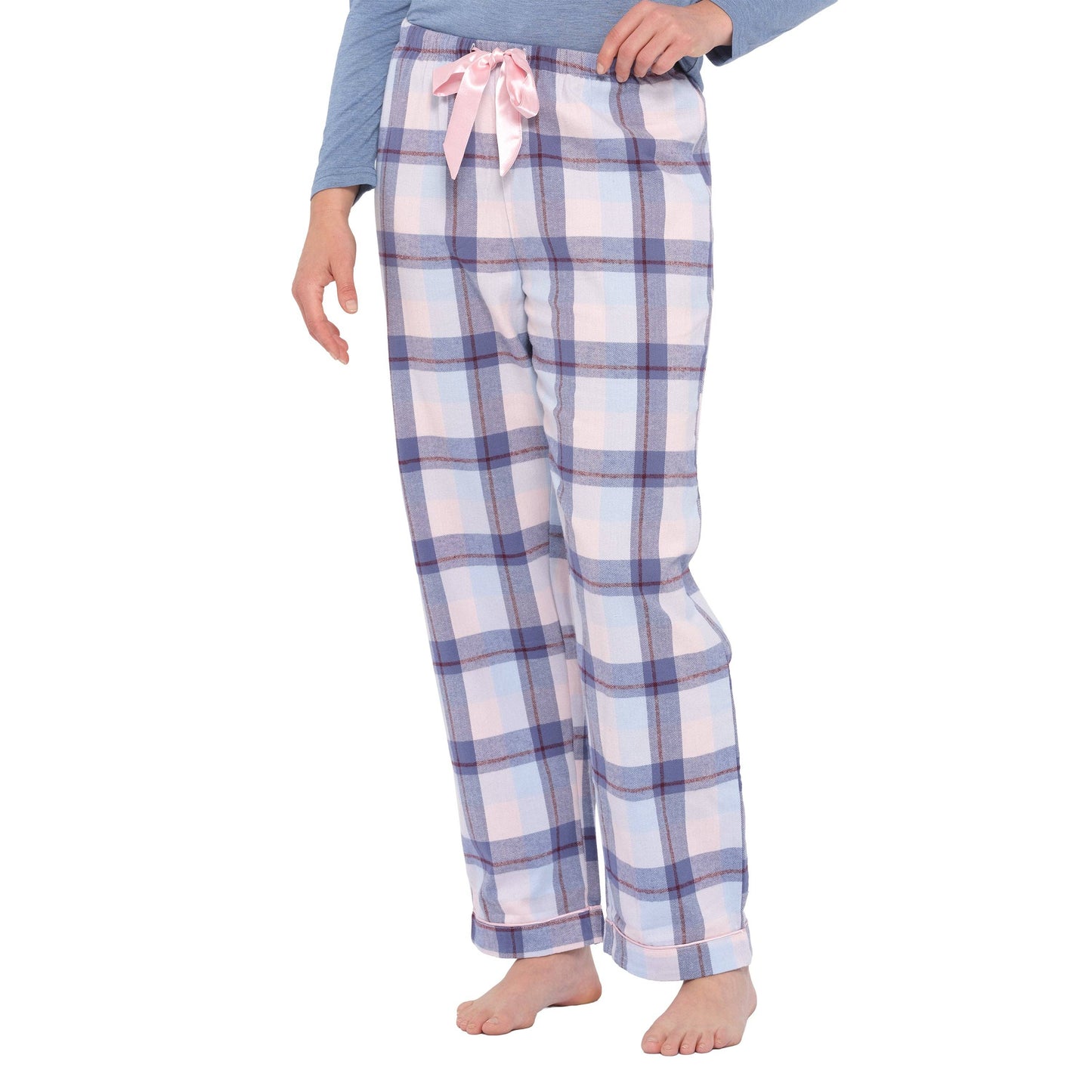 Magnolia Lounge - Flannelette Cotton Pyjama Set - Blue Horizon
