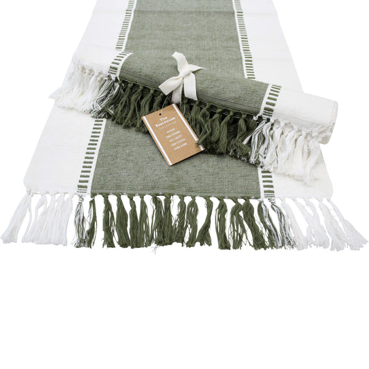 Lavida - Table Runner Atlanta - Olive