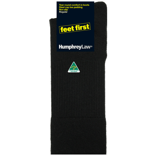 Humphrey Law - Feet First Work Sock Style - Black