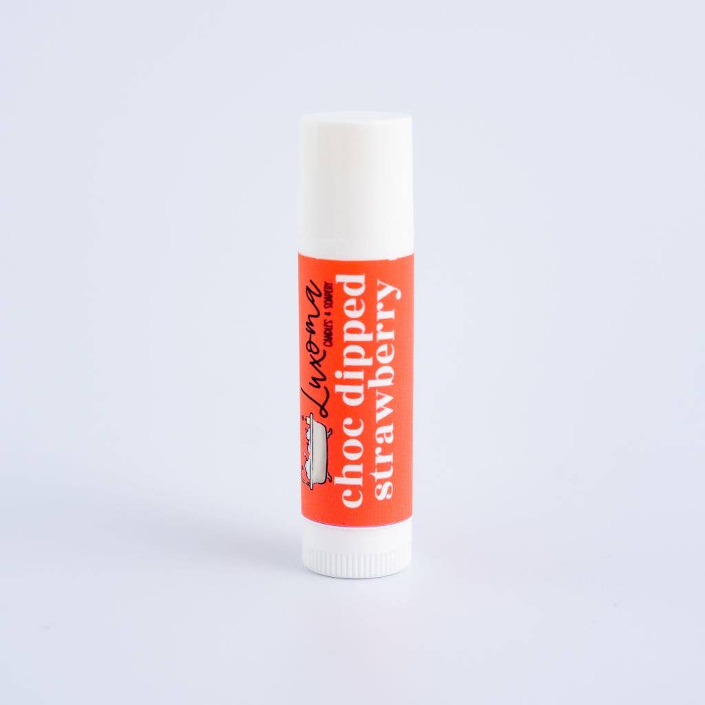 COMING SOON... Luxoma - Choc Dipped Strawberry Flavoured Lip Balm