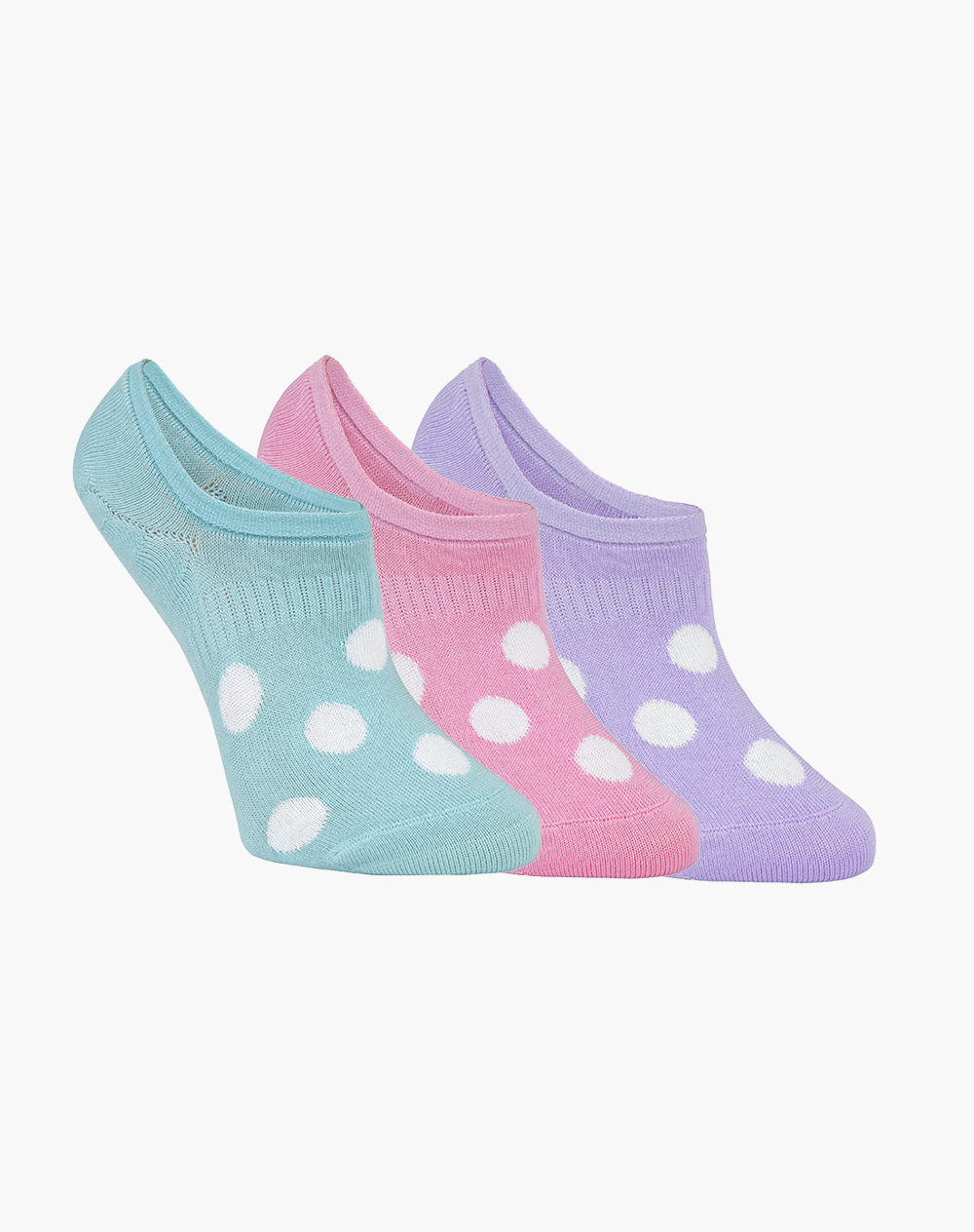 Bamboozld - Womens Spots 3 Pack Secret Socks - Multi