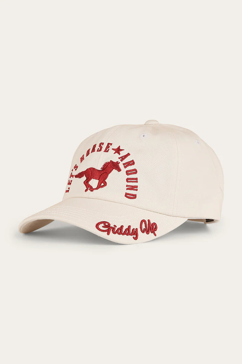 Ringers Western - Lets Horse Around Baseball Cap - Off White