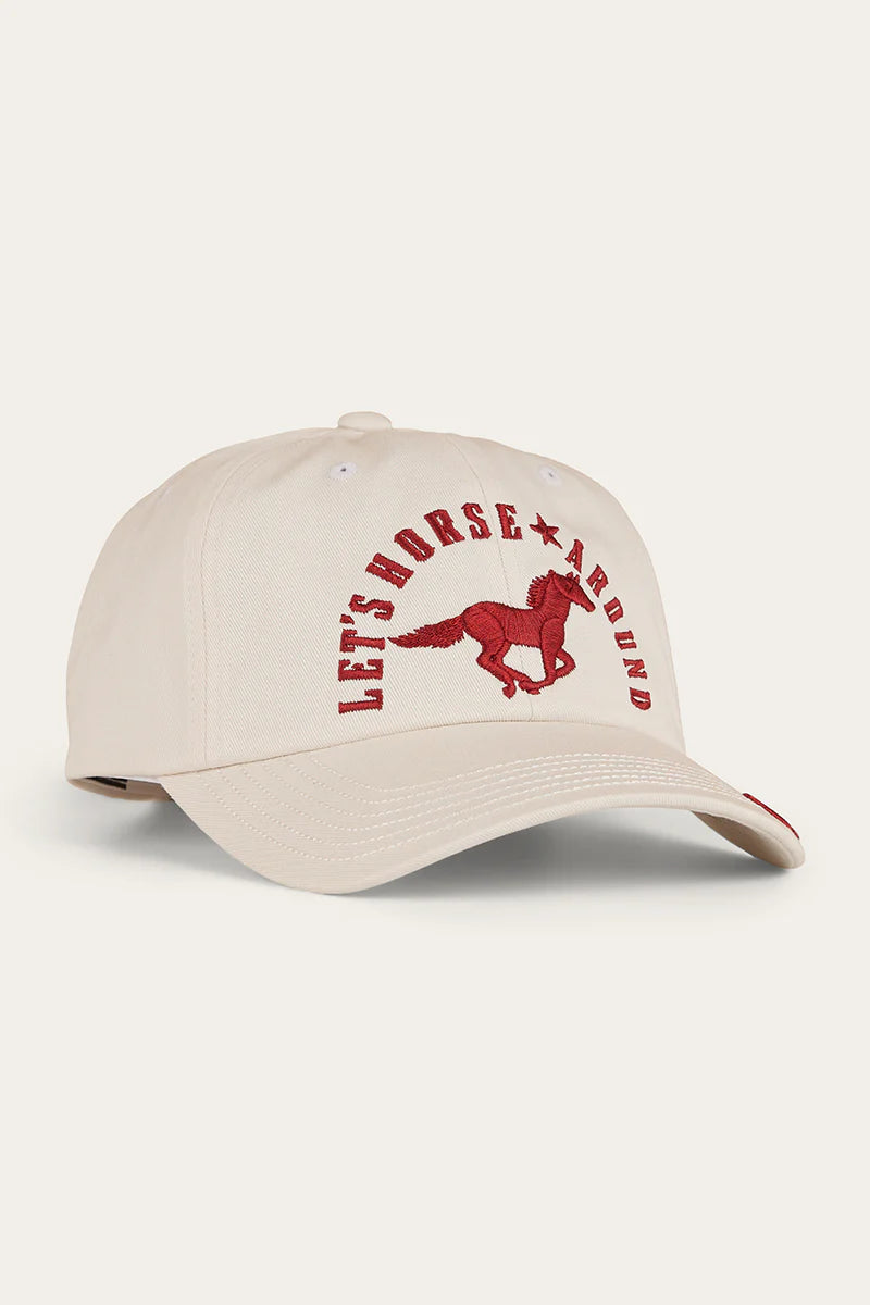 Ringers Western - Lets Horse Around Baseball Cap - Off White