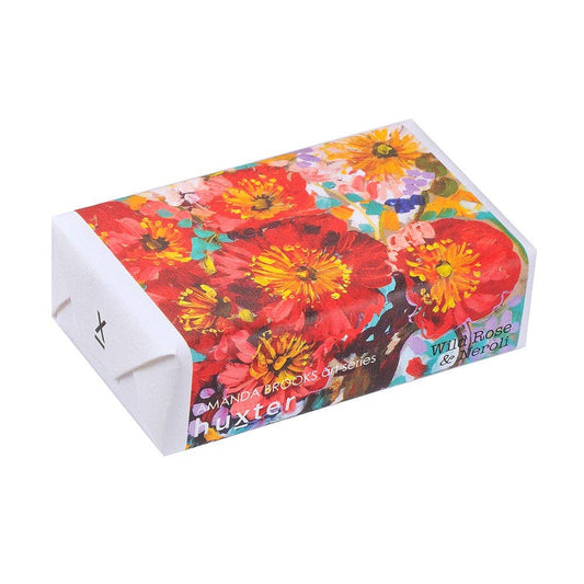 Huxter - 'Poppies' Triple-milled soap: Wild Rose & Neroli