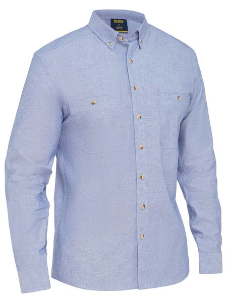 Bisley - Mens Long Sleeve Chambray Shirt