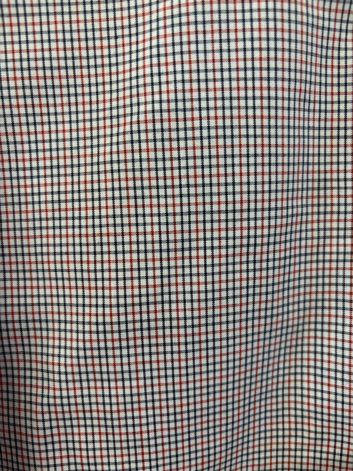 Bisley - Casual Long Sleeve Shirt - Thin Navy/White/Red Check