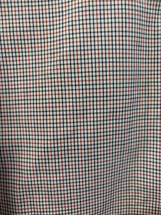Bisley - Casual Long Sleeve Shirt - Thin Navy/White/Red Check