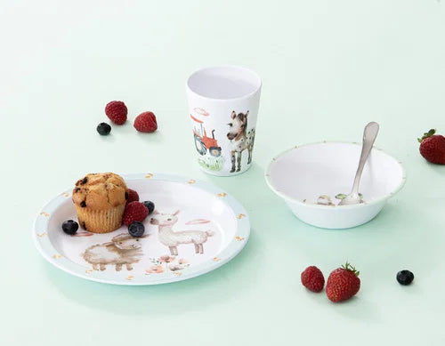 Ashdene - Little Farm 3 Piece Kids Dinner Set