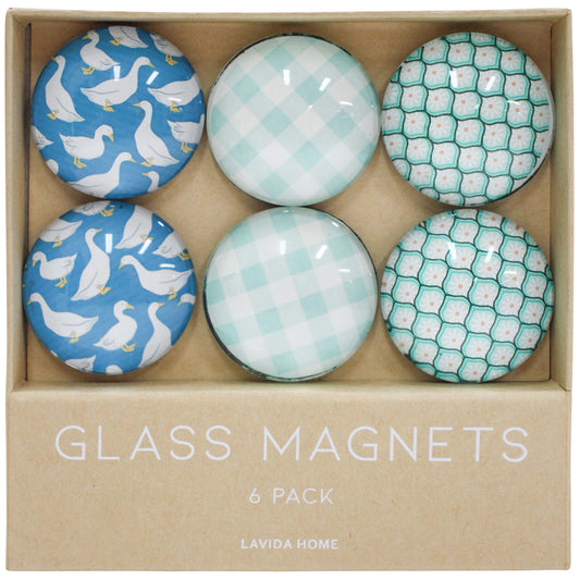 Lavida - Glass Magnets - Set of 6 - Goose