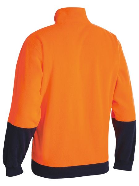 Bisley - Hi Vis Polar fleece 1/4 Zip Pullover Orange