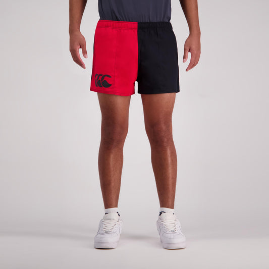 Canterbury - Mens Cotton Harlequin Short - Red/Black