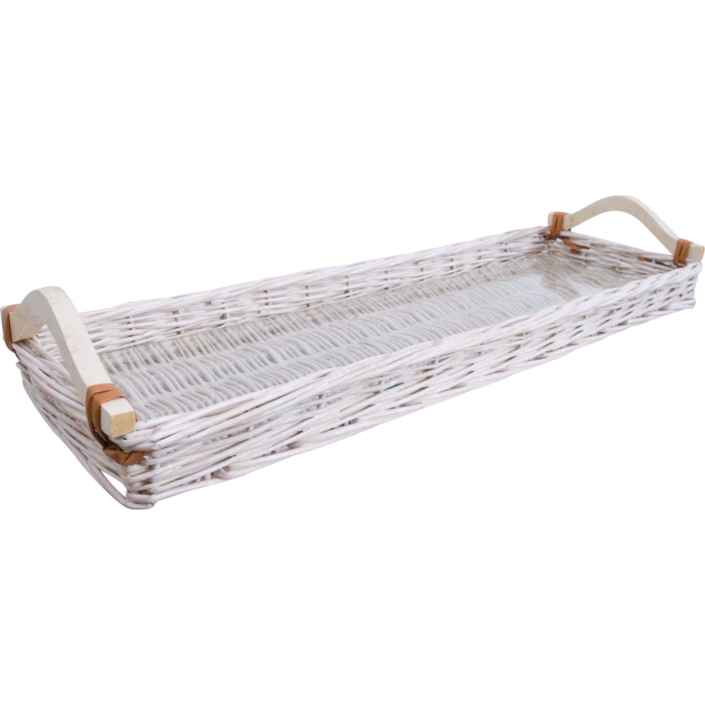 Lavida - Tray Charcuterie Wicker - White