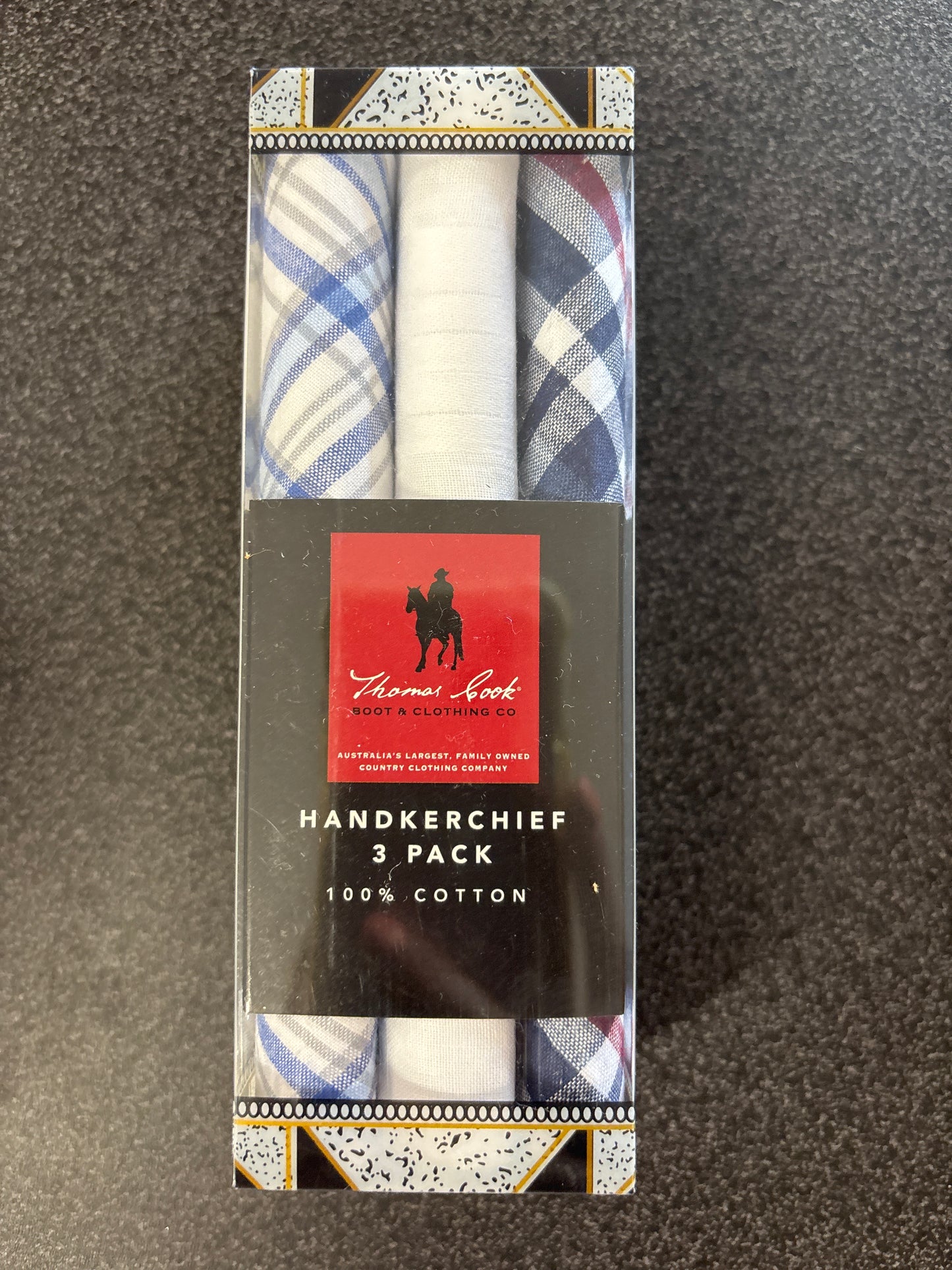 Thomas Cook - Mens Handkerchief - 3pack - Blues