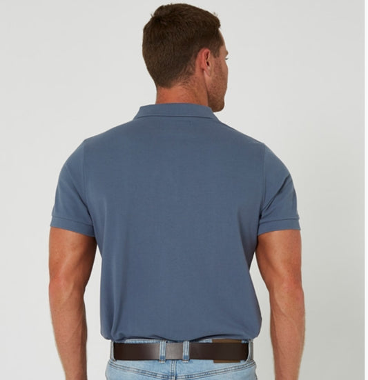 Pilbara - Mens Classic Polo - Steel Blue