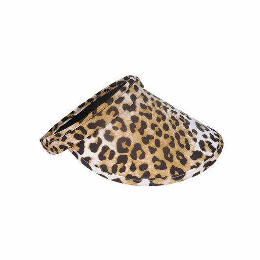 AOM - Hampton - Fabric Print Spec Visor - Leopard - One Size