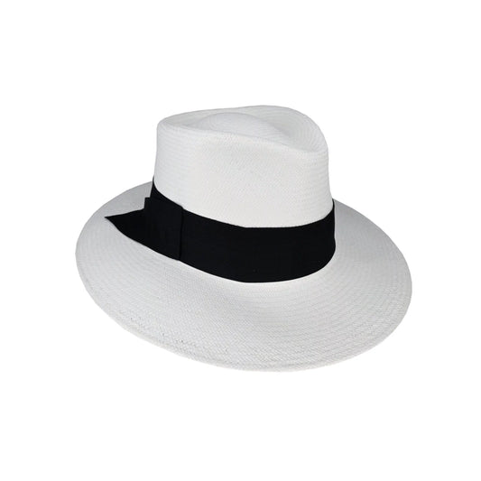 AOM - Maddison - Ladies Cuenca Fedora - 8cm Brim - Bleach