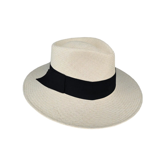 AOM - Maddison - Ladies Cuenca Fedora - 8cm Brim - Natural