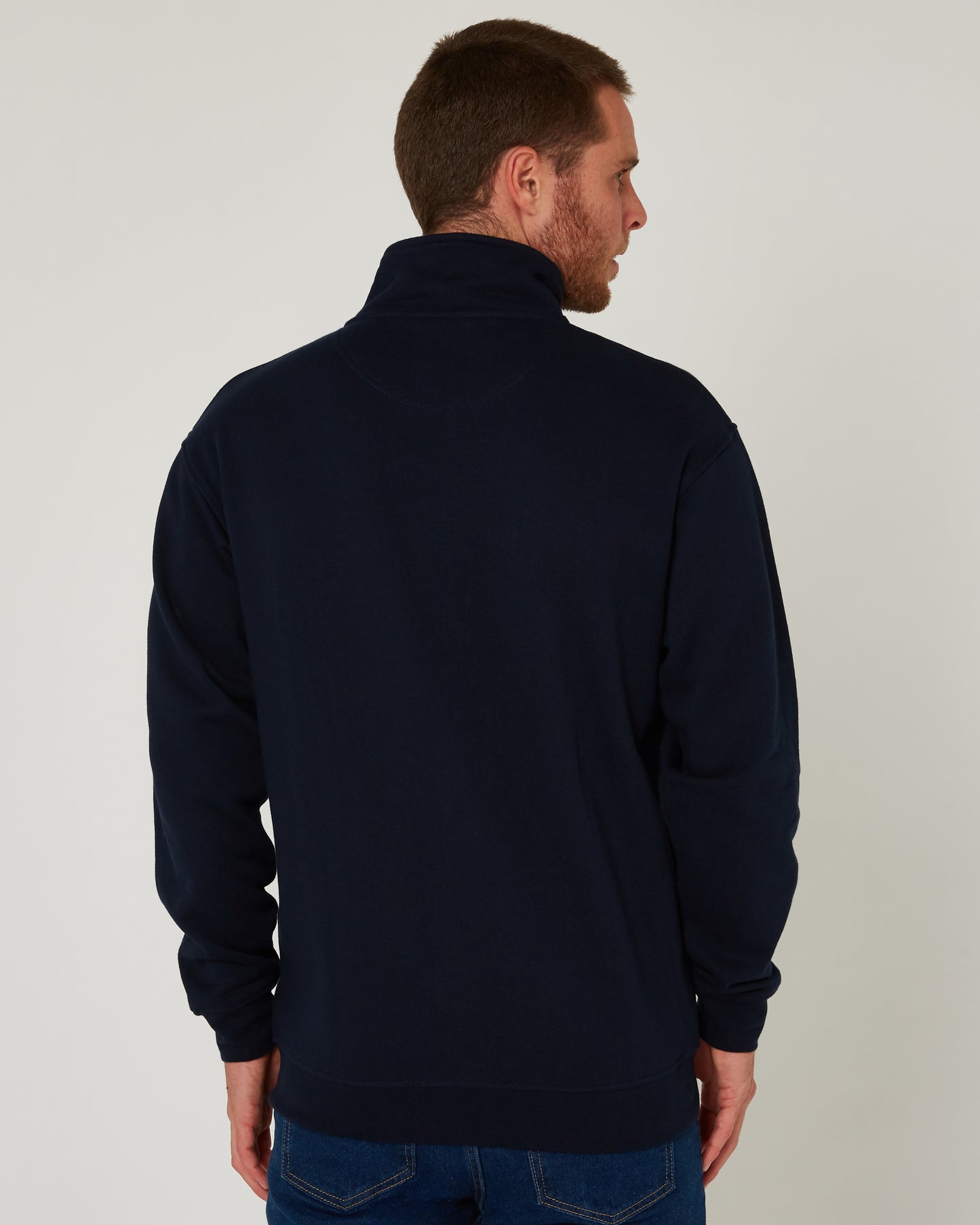 Pilbara - Men's Zip Through Fleece Sweater - French Navy
