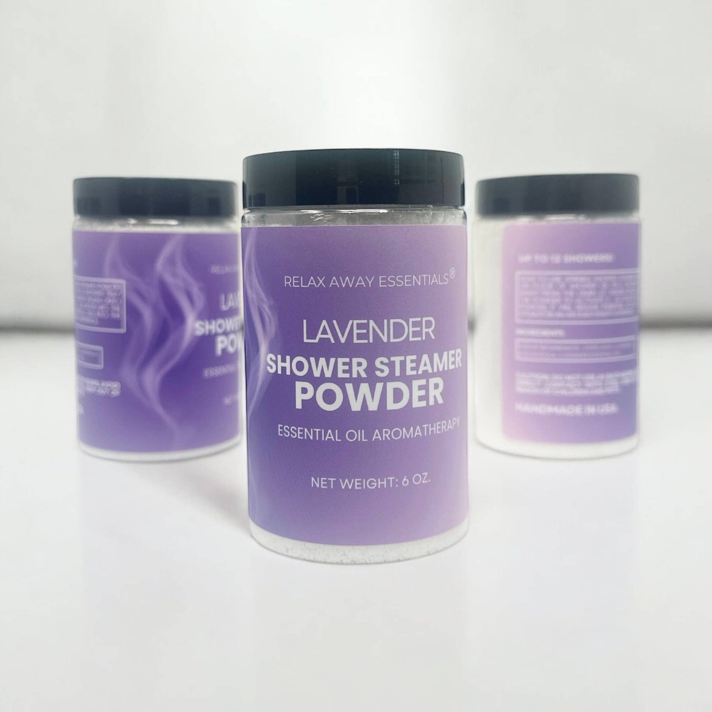Relax Away Essentials -  Shower Steamer Powder - 6 oz  - Lavender