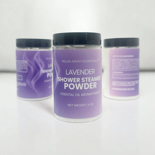 Relax Away Essentials -  Shower Steamer Powder - 6 oz  - Lavender