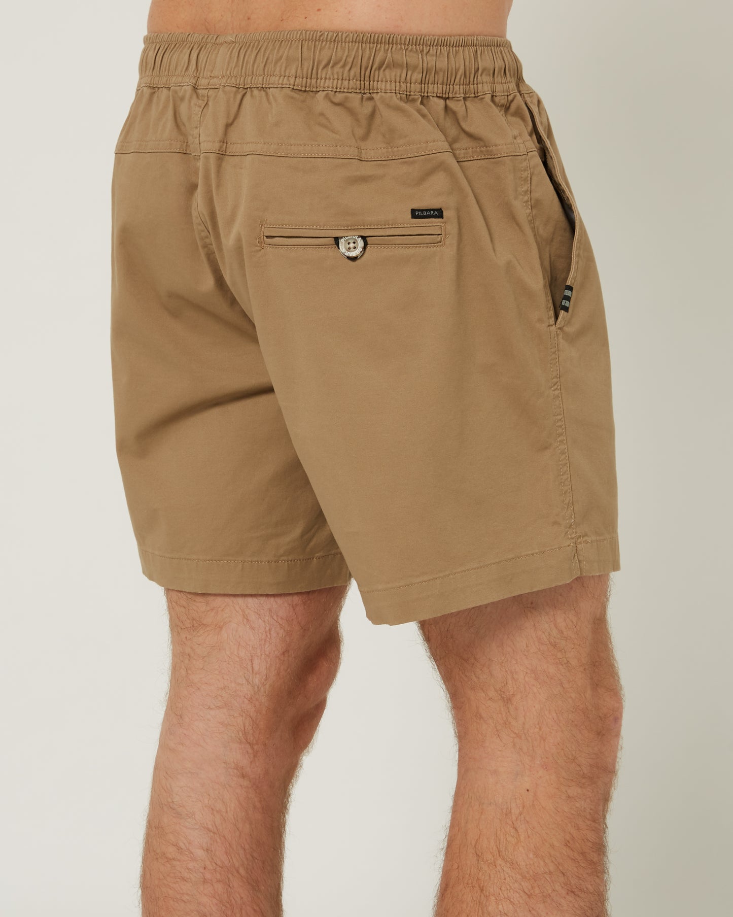 Pilbara - Mens Cotton Stretch Walk Short - Caramel