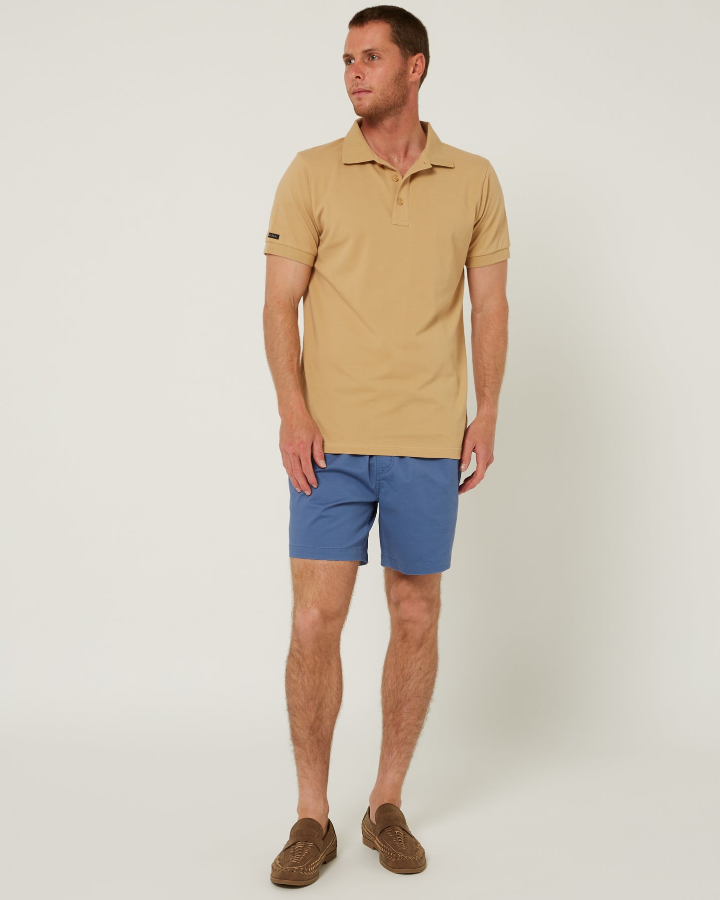 Pilbara - Mens Cotton Stretch Walk Short - Copen Blue