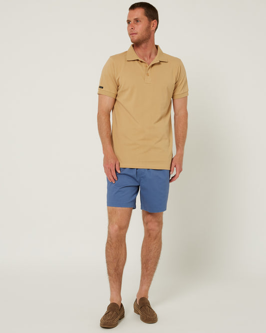 Pilbara - Mens Cotton Stretch Walk Short - Copen Blue