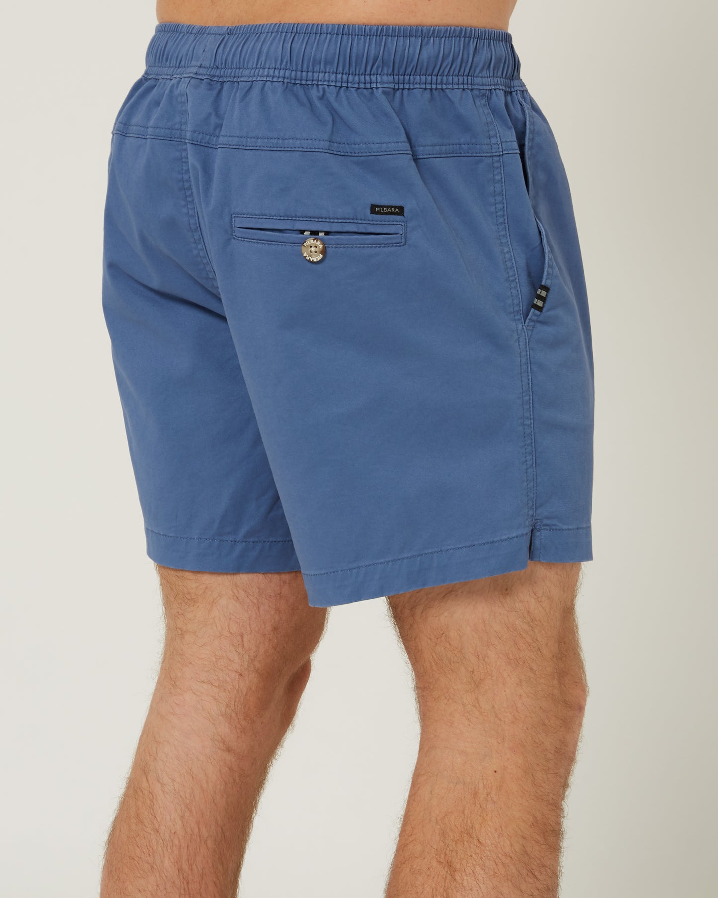 Pilbara - Mens Cotton Stretch Walk Short - Copen Blue