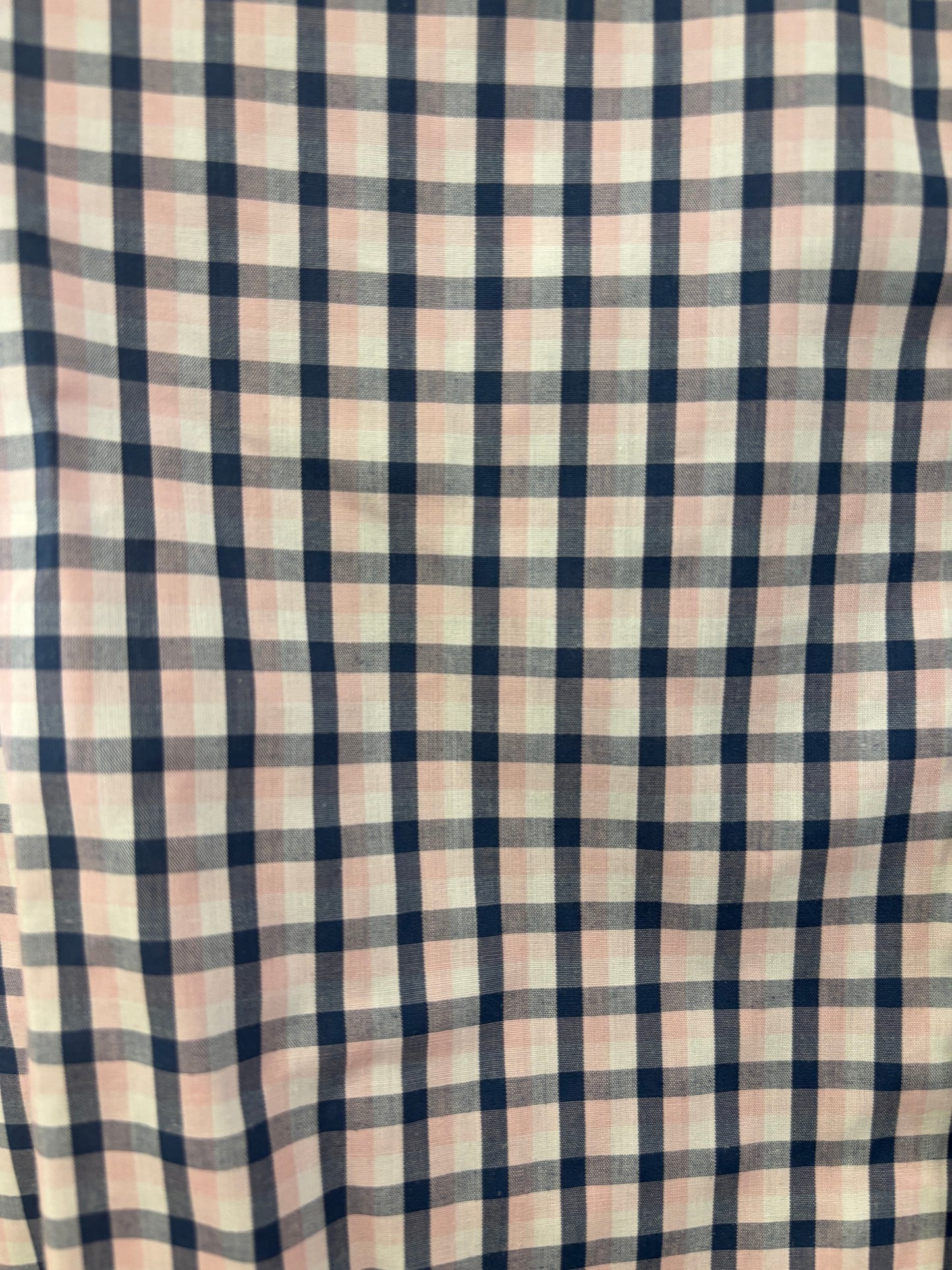 Bisley - Casual Short Sleeve Shirt - Navy/White/Pink Check