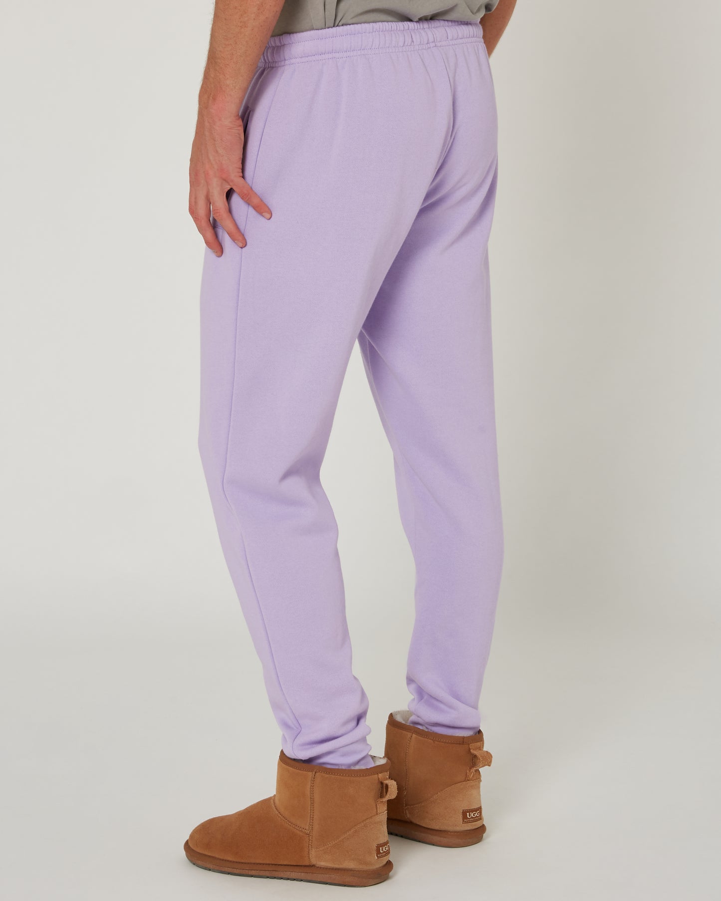 Pilbara - Unisex Modern Fit Fleece Track Pant - Purple Rose
