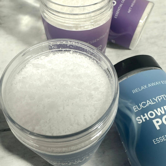 Relax Away Essentials - Shower Steamer Powder - 6 oz  - Eucalyptus menthol