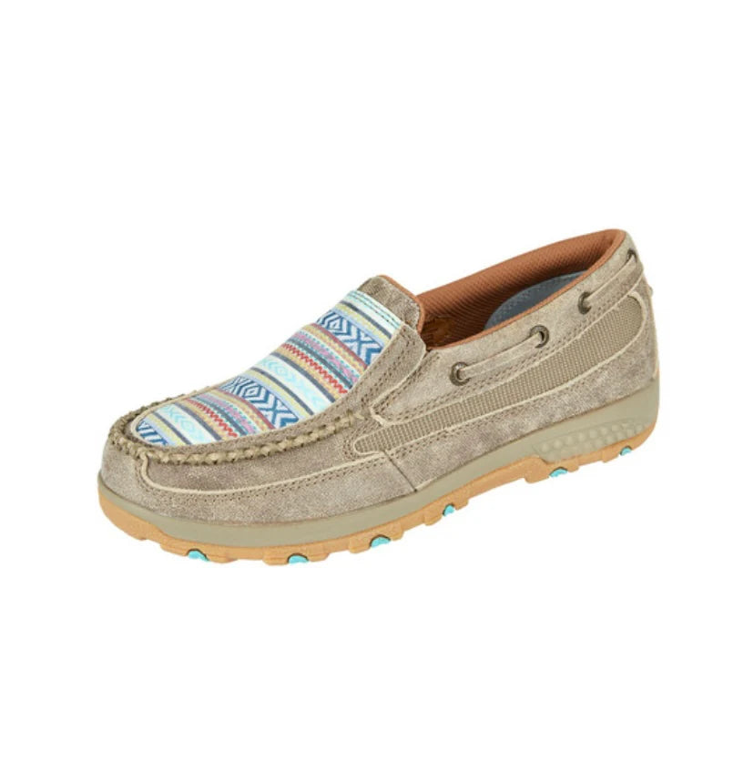 TWISTED X - Ladies Dusty Tan/Multi Womens Aztec Cellstretch Slip On - TCWXC0008