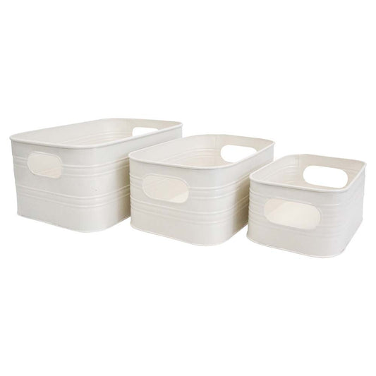 Lavida - Utility Box Set of 3 - Ivory