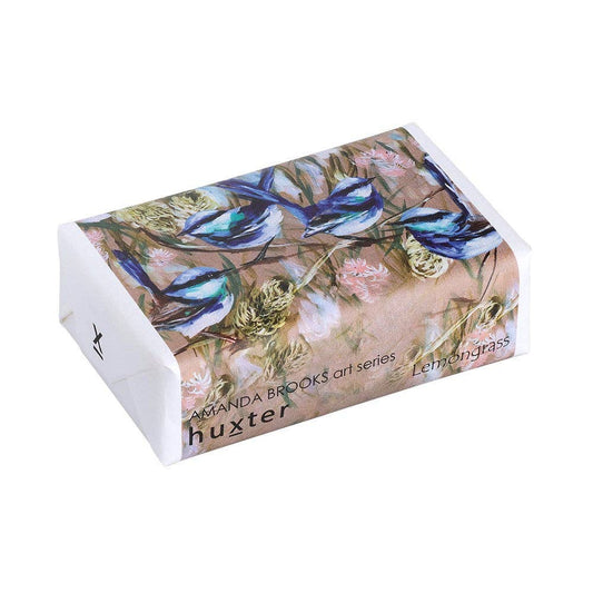 Huxter - 'Blue wrens and silver banksia' Triple-milled soap - Lemongrass