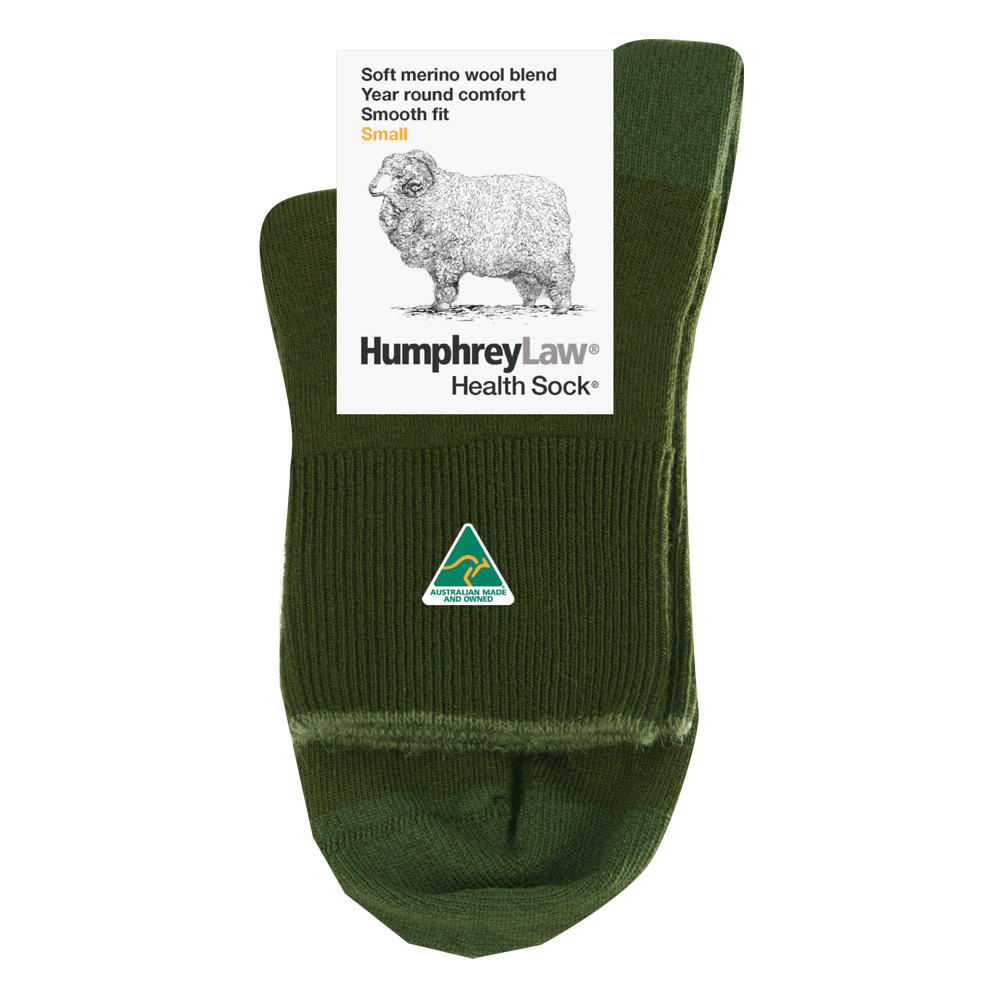 Humphrey Law Health Sock - Olive Green