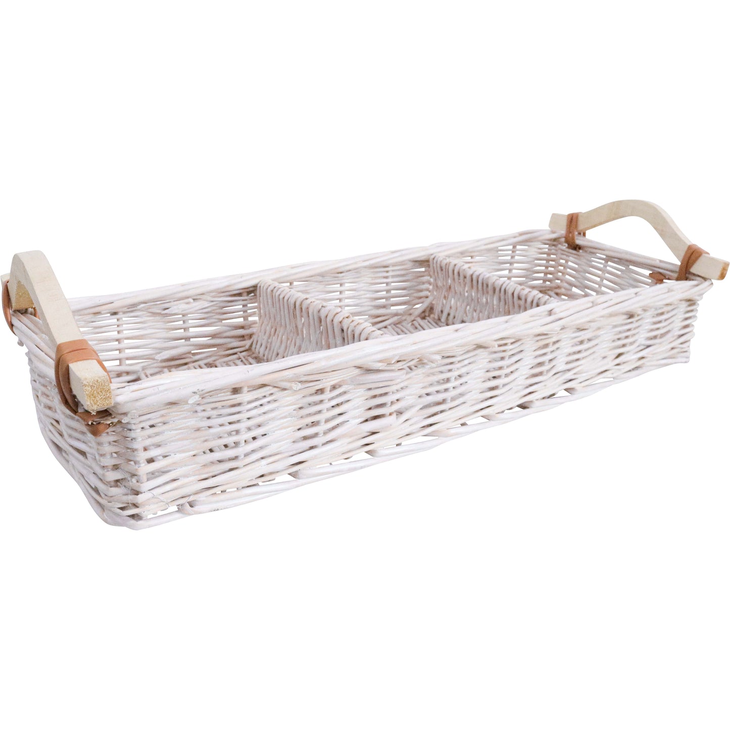 Lavida - Tray Wicker Storage - White