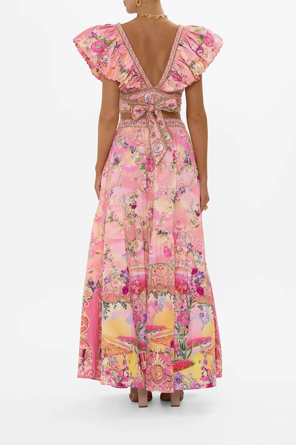 HIRE DRESS - CAMILLA - OZMOPOLITIAN RUFFLE