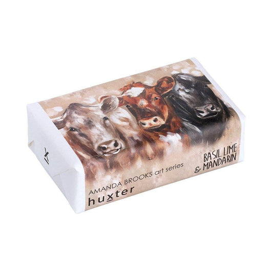 Huxter - 'Triple blessings' - Cows Triple-milled soap - Basil, Lime & Mandarin