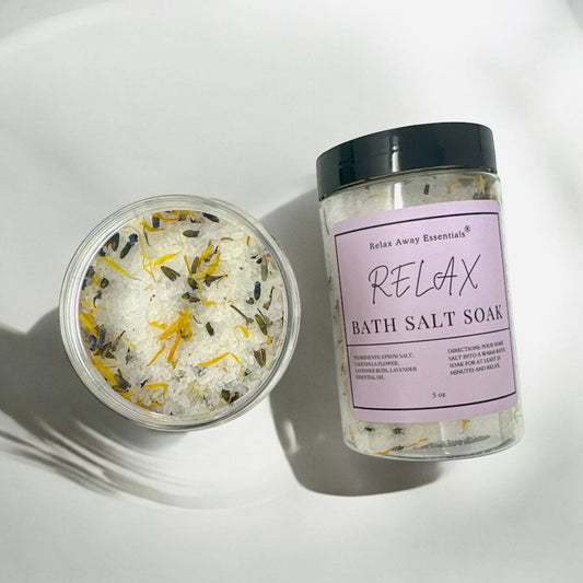 Relax Away Essentials -  Bath Salt Soak - Spa Soak - Relax